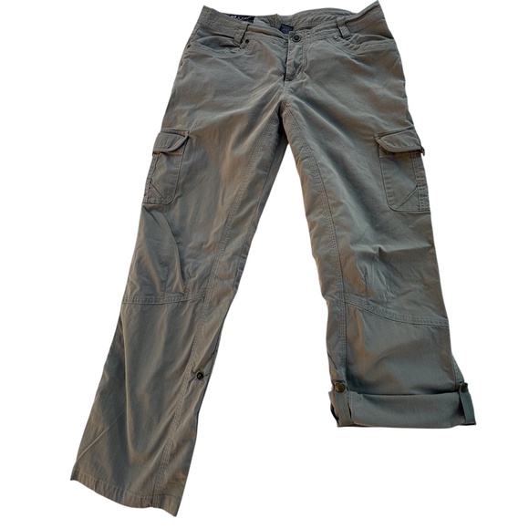 KUHL Women Splash Roll-Up Pants Cargo Hiking Gorpcore Outdoor Cabin Khaki Tan 10 - Picture 12 of 15